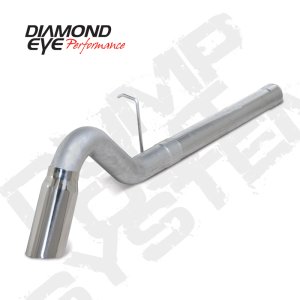 GMC 2500 Performance Exhaust - Diamond Eye Performance - DPF Back, Single Turn Down, Aluminized - `11-`15